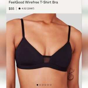Pepper FeelGood Wirefree Black T-Shirt Bra, Black, M Medium